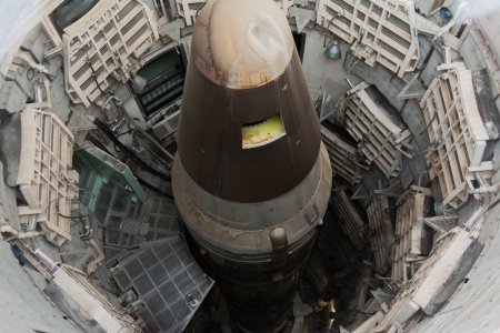 Een Titan Missile uit de koude oorlog